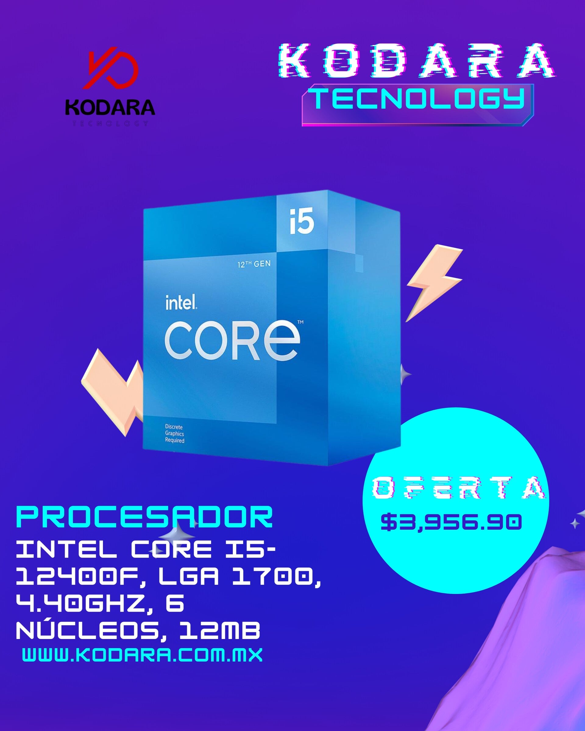 Procesador Intel Core i5-12400F