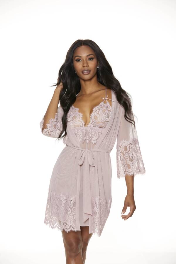 # SS1048 Essential Peignoir 3 Piece Set