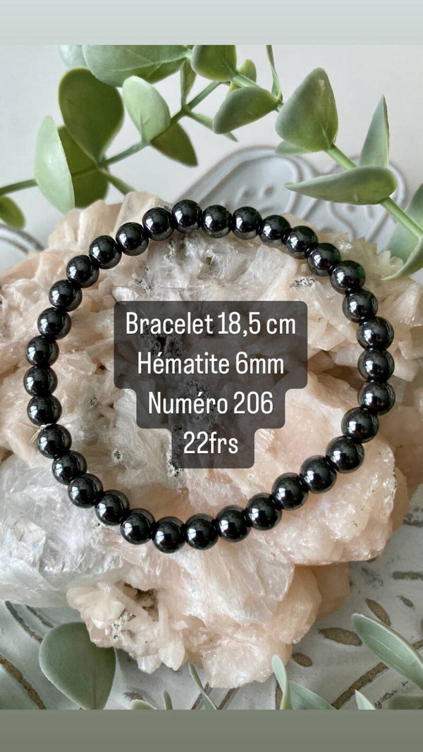 Bracelet Hématite (numéro 206)