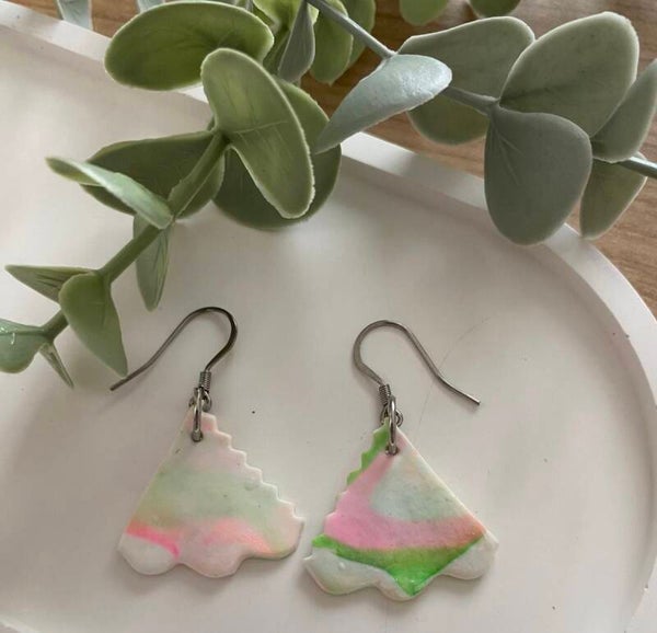 Boucles d’oreilles en argile polymère
