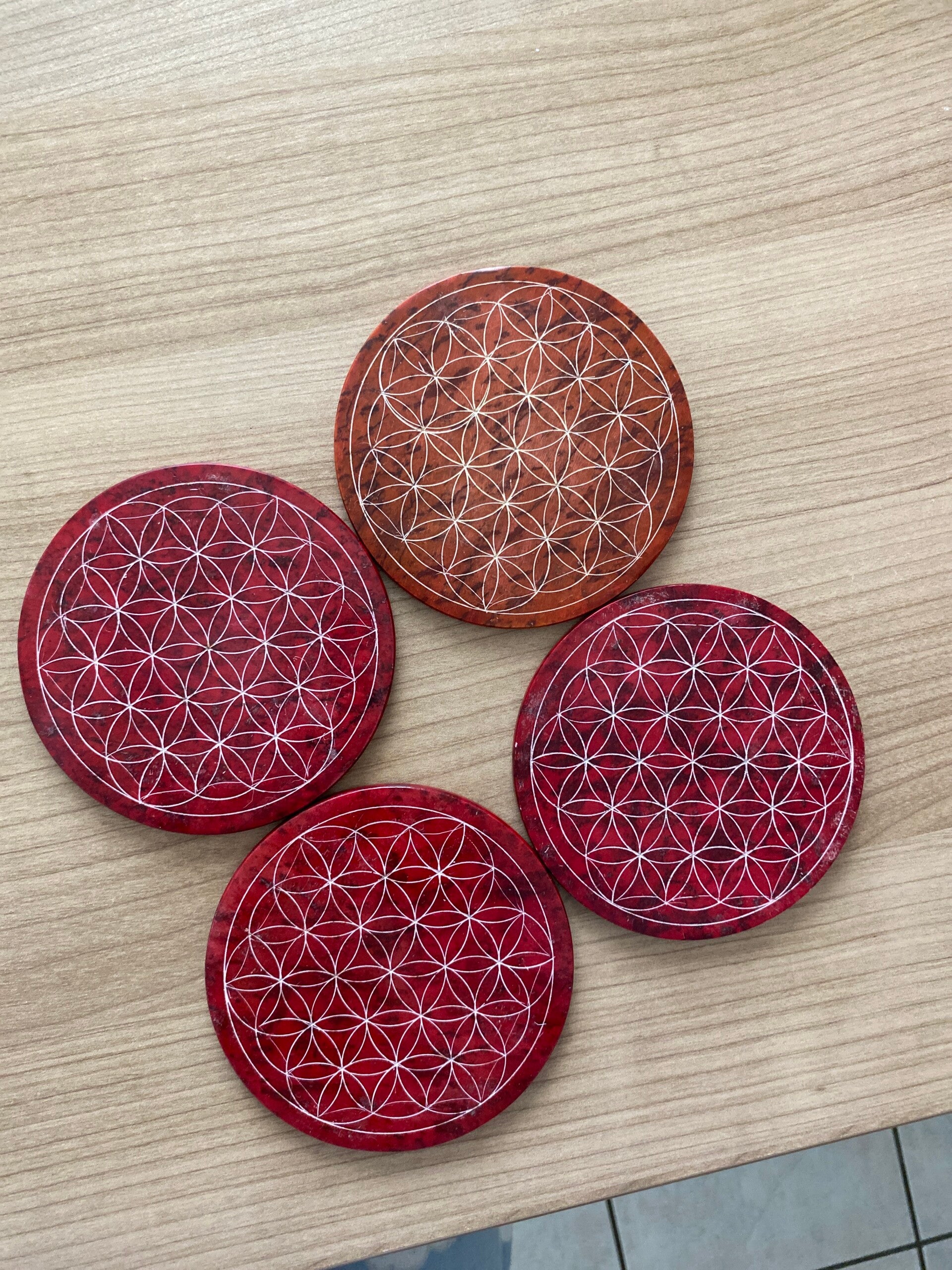 Fleur de vie chakra (pierre à savon)