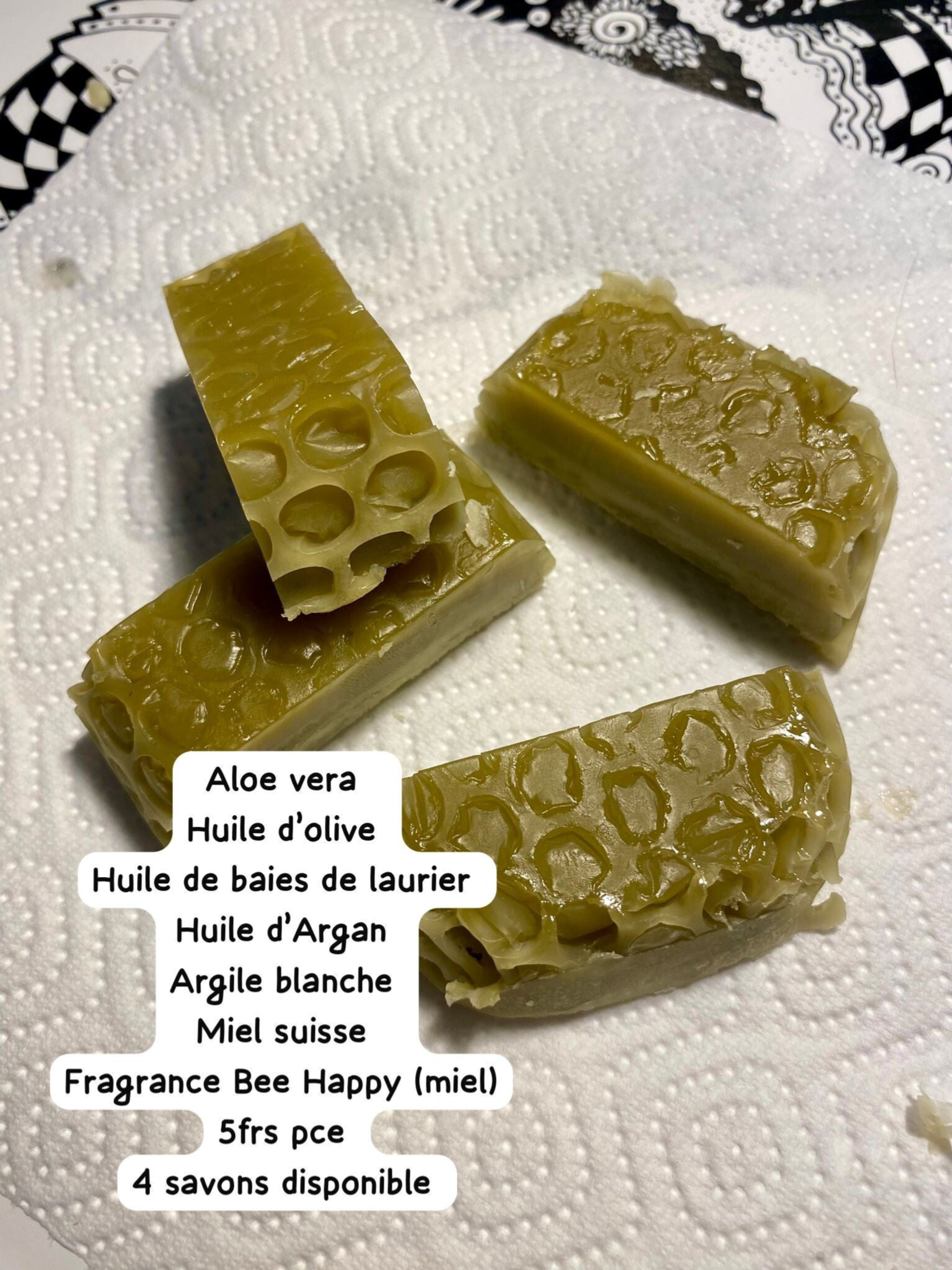 Savon solide senteur Miel (alep)