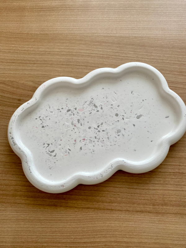 Plateau nuage en plâtre