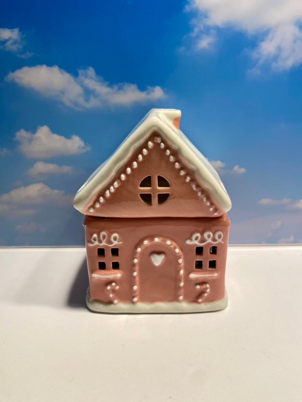Brûleur Maison rose et blanche