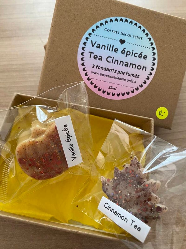 Coffret découverte fondants parfumés (senteur automne-hiver vanille épicée et Cinnamon Tea)