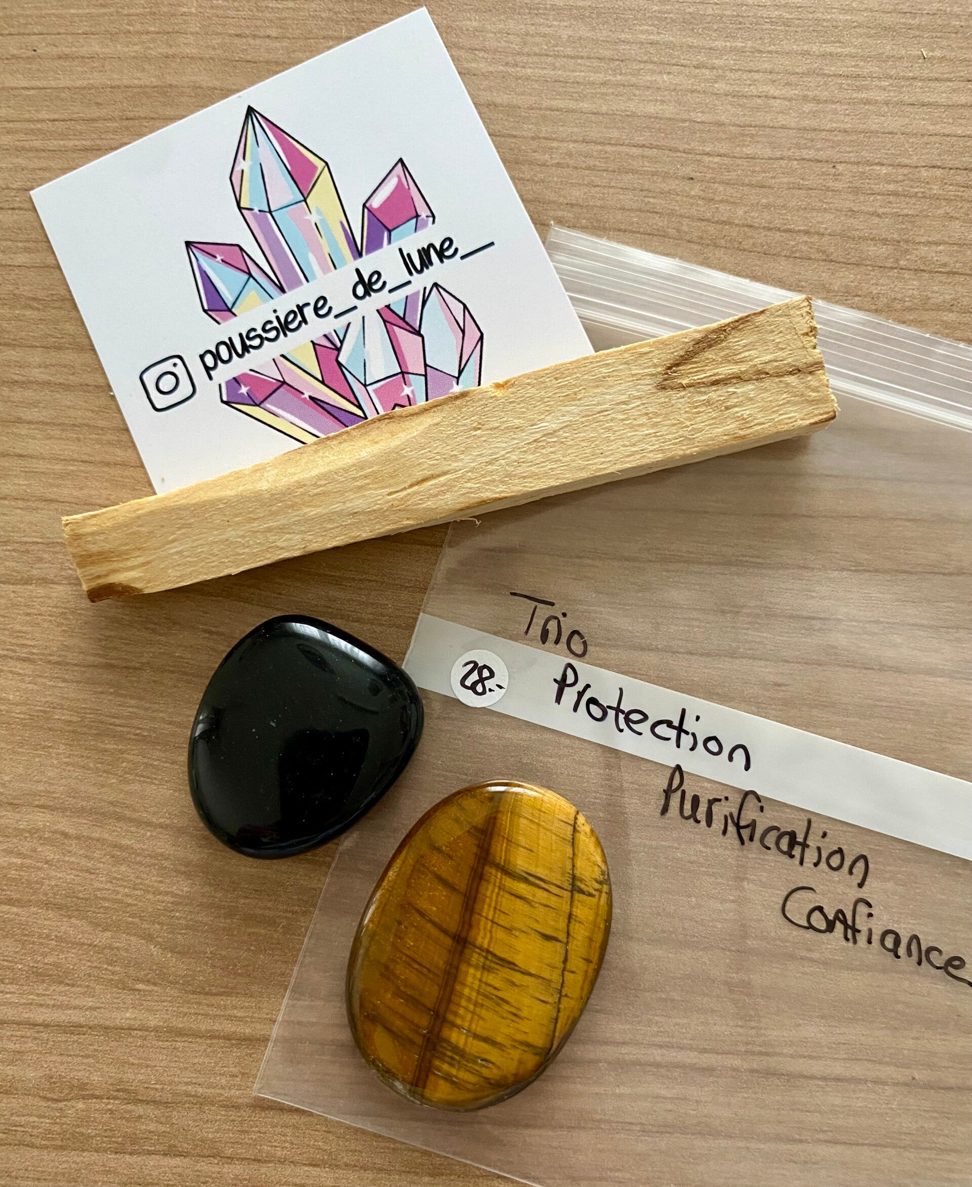 Trio pour la maison et la confiance (galet)