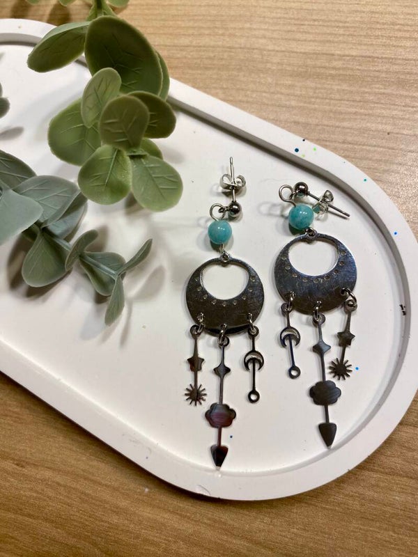 Boucles d’oreilles Amazonite (numéro 301)