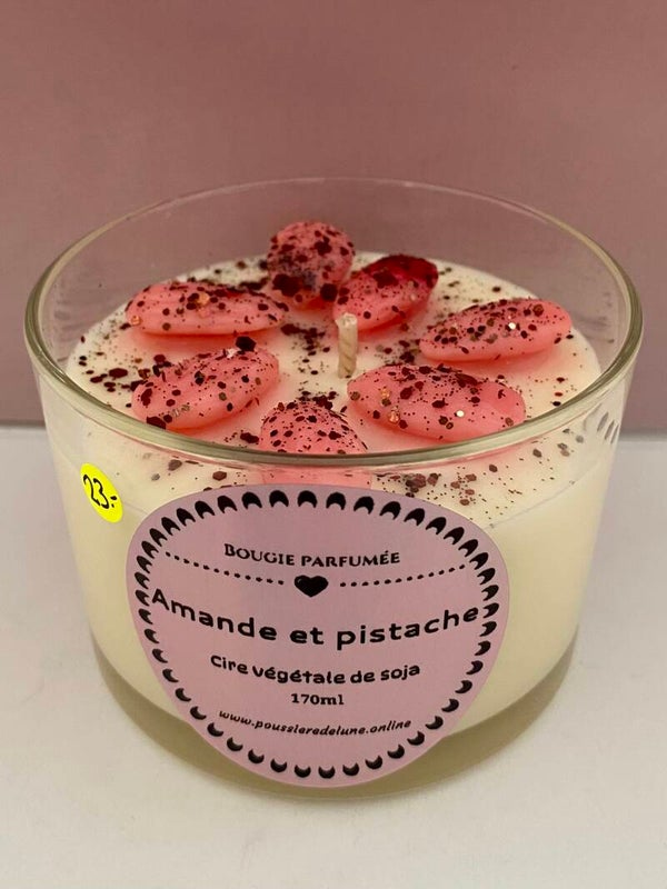 Bougie parfumée senteur Amande et pistache