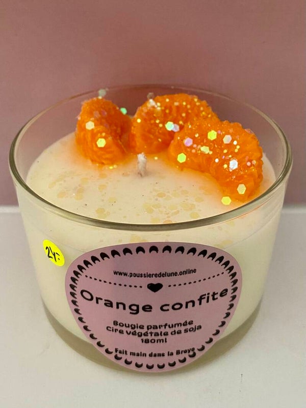 Bougie parfumée senteur Orange confite