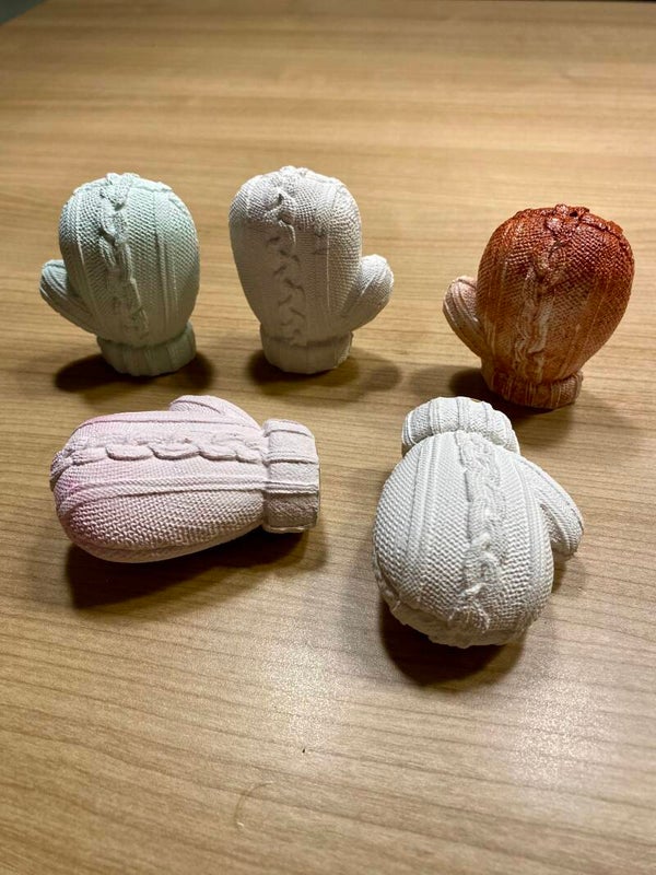 Moufle en plâtre divers coloris