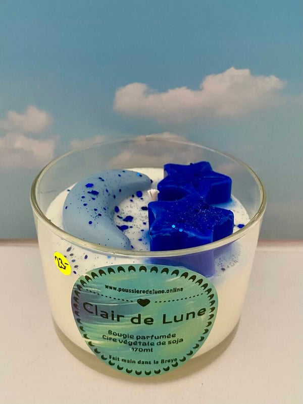 Bougie parfumée senteur Clair de Lune