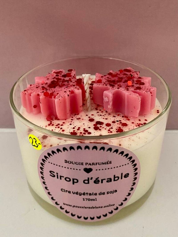 Bougie parfumée senteur Sirop d’érable
