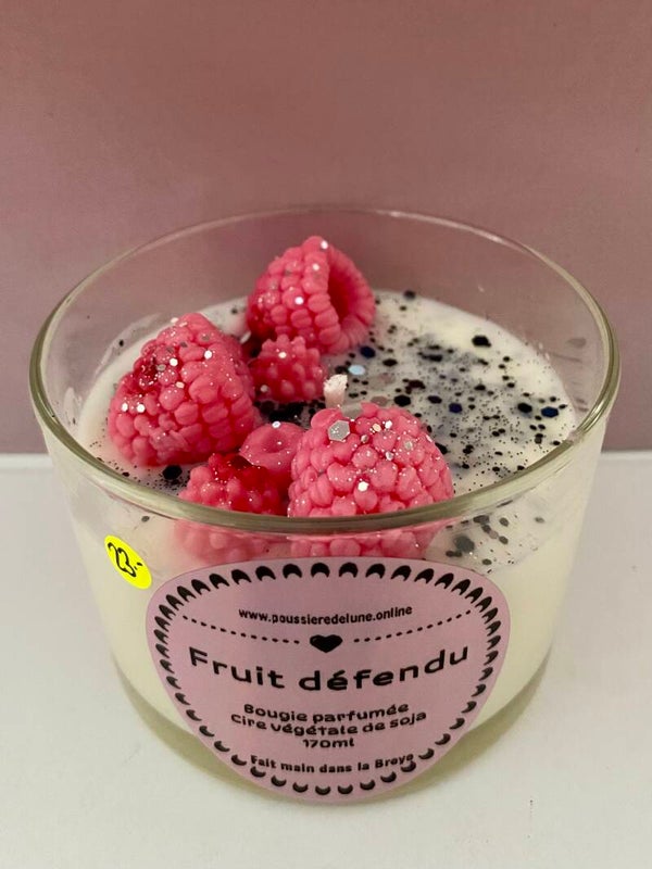 Bougie parfumée senteur Fruit défendu