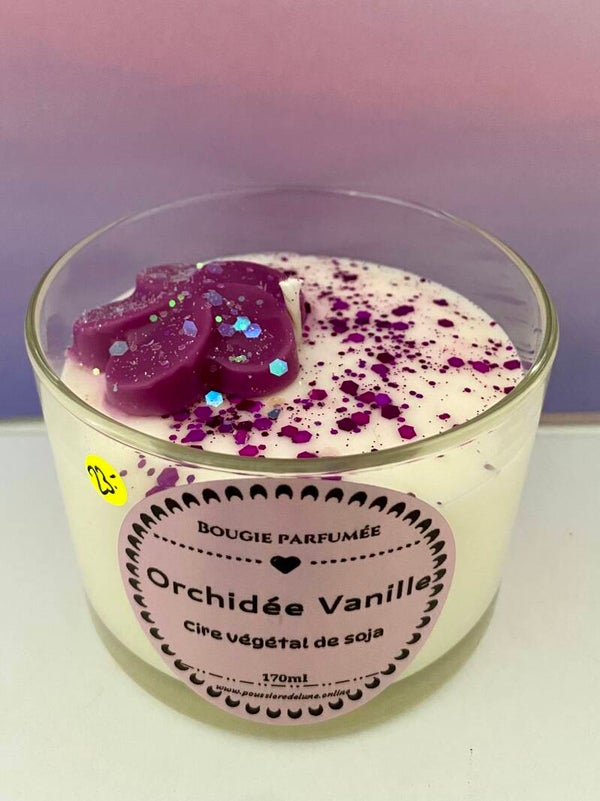 Bougie parfumée senteur Orchidée vanille