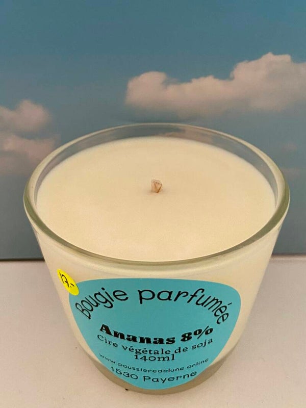 Bougie parfumée, senteur Ananas