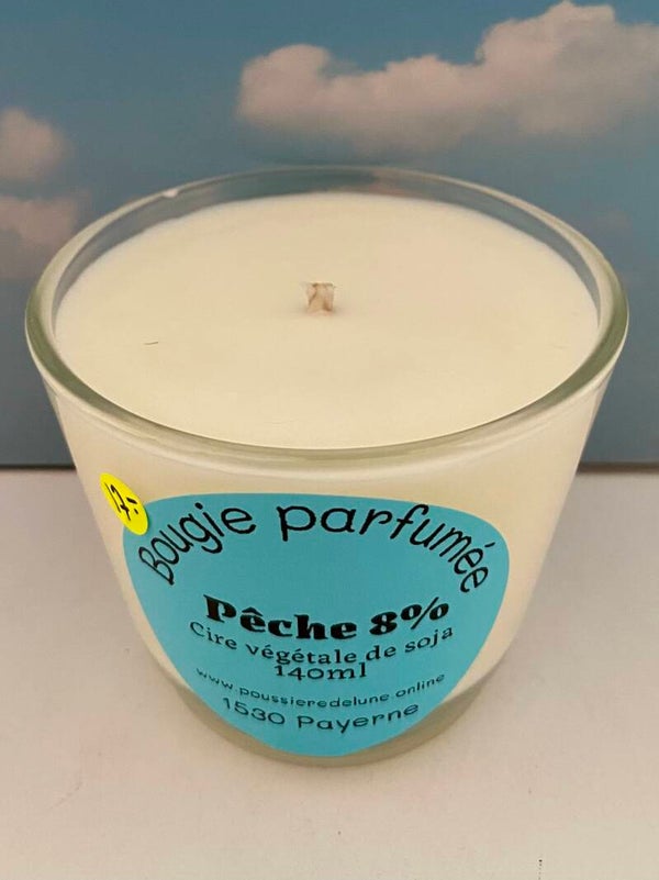 Bougie parfumée, senteur Pêche