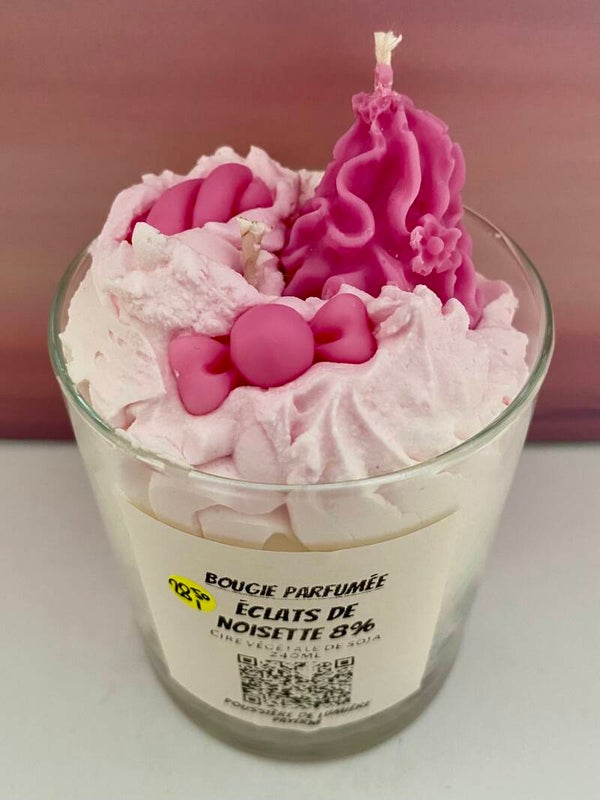 Bougie parfumée senteur Éclats de noisette