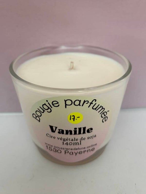 Bougies en cire de soja, senteur Vanille