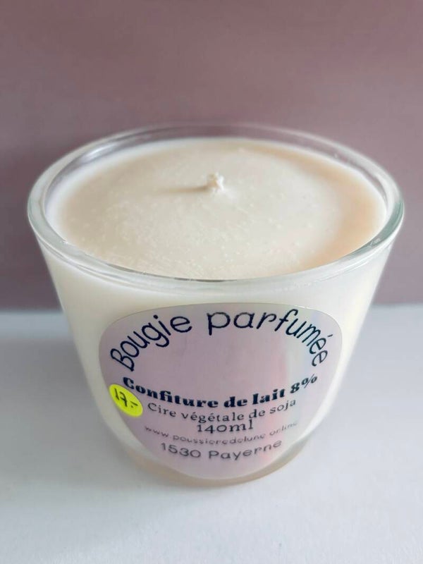 Bougies en cire de soja, senteur Confiture de lait