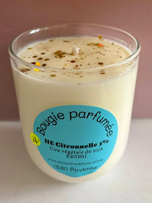Bougies parfumées Citronnelle (HE)