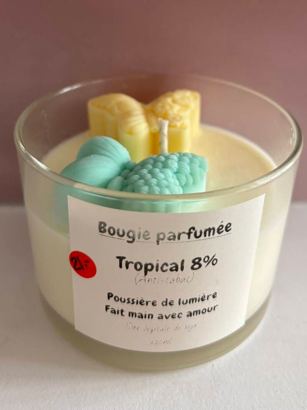 Bougie parfumée Tropical (et en plus anti-tabac)