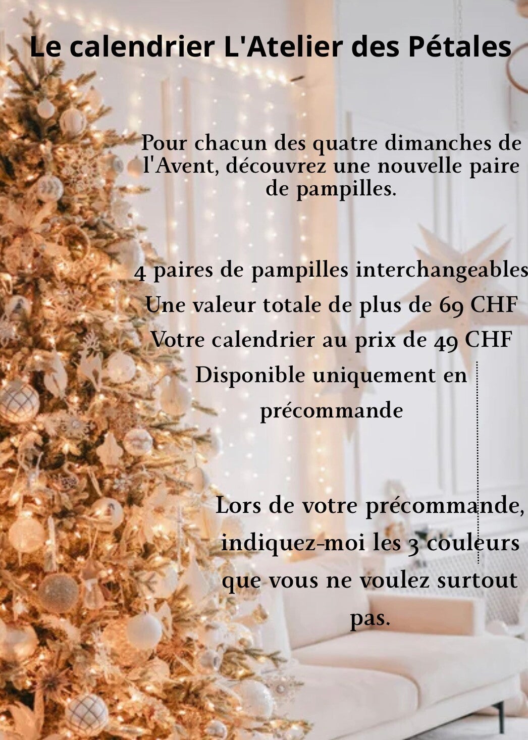 Calendrier de l’avent Pampilles interchangeables