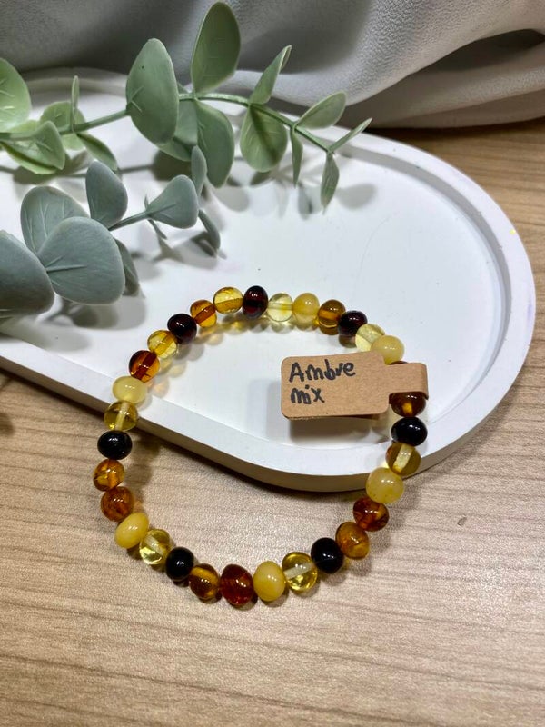Bracelet Ambre mix (numéro 353)
