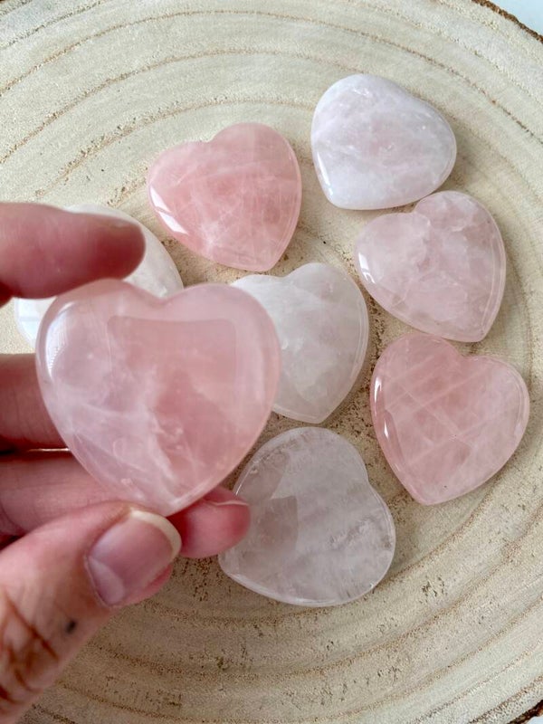 Coeur Quartz rose moyen
