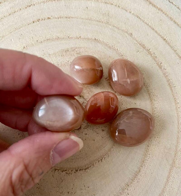 Pierres roulées Pierre de Lune saumon taille S