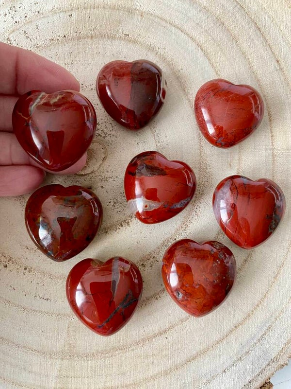 Cœur Jaspe rouge