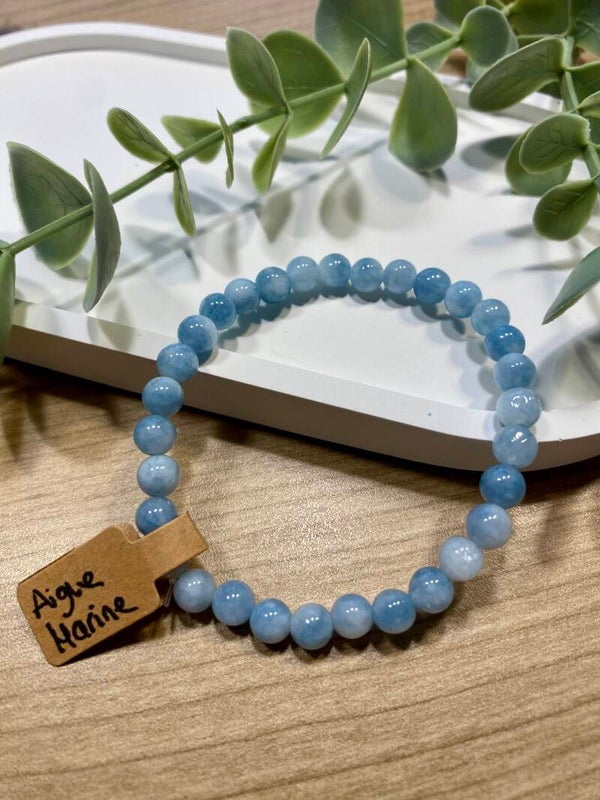 Bracelet Aigue-marine ( numéro 305)