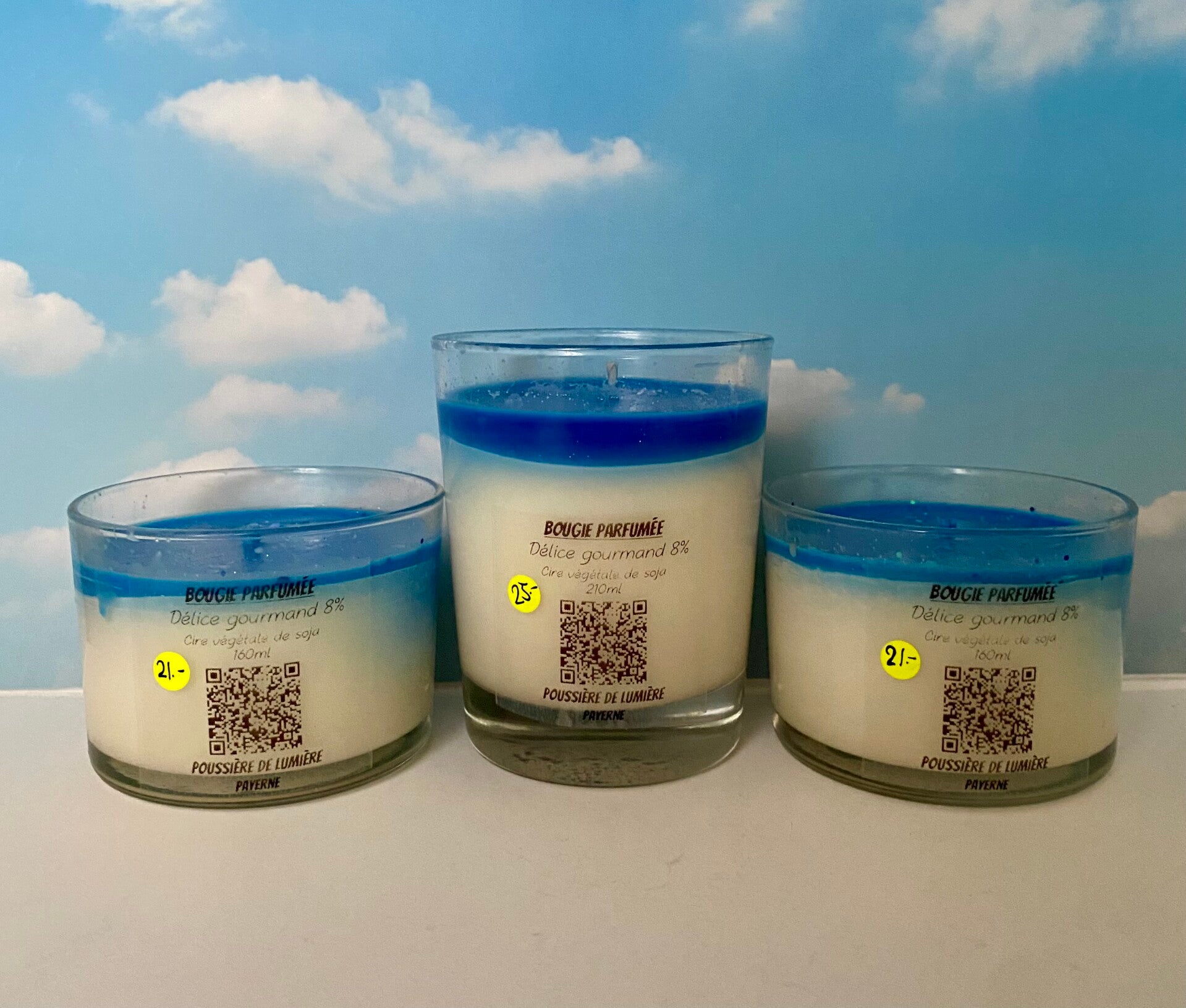 Bougie parfumé en cire de Soja, senteur délice gourmand