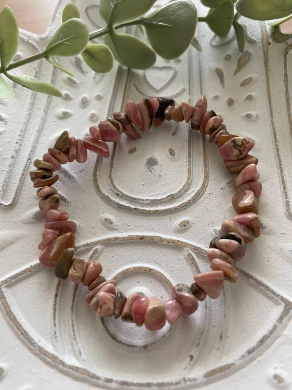 Bracelet chips en Rhodochrosite (numéro 301)
