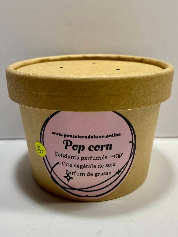 Box de fondants parfumés senteur Pop corn (+-95gr)