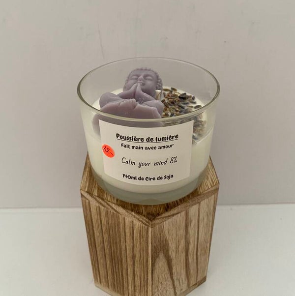 Bougie en cire de soja, senteur Calm your mind