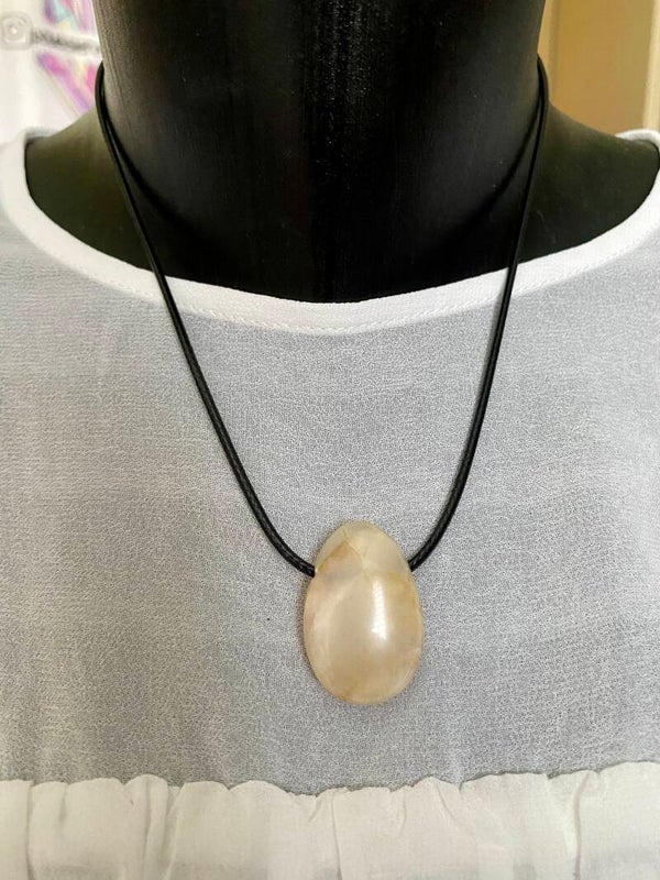 Collier Pierre de lune blanche