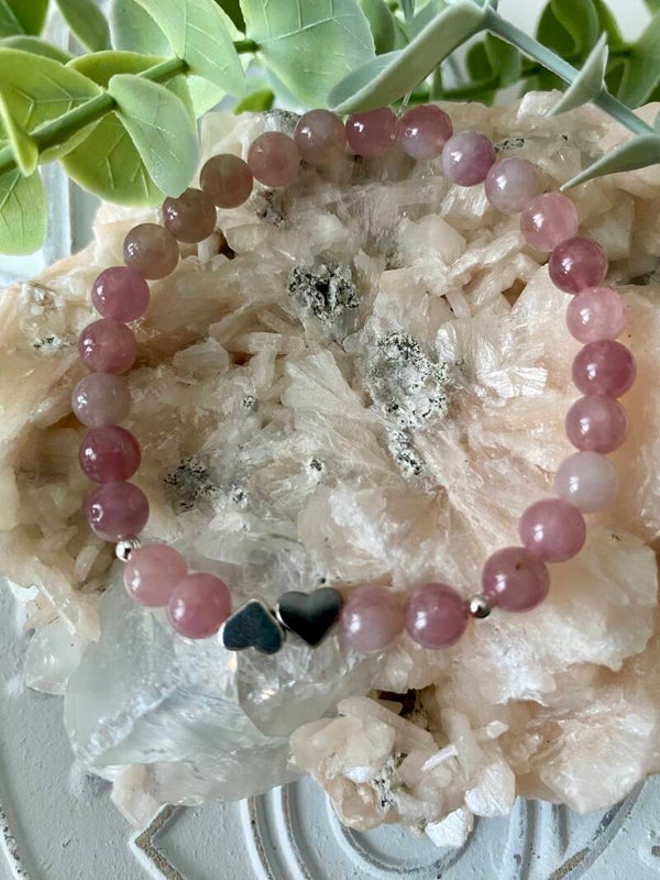 Bracelet Quartz rose naturel ( numéro 227)