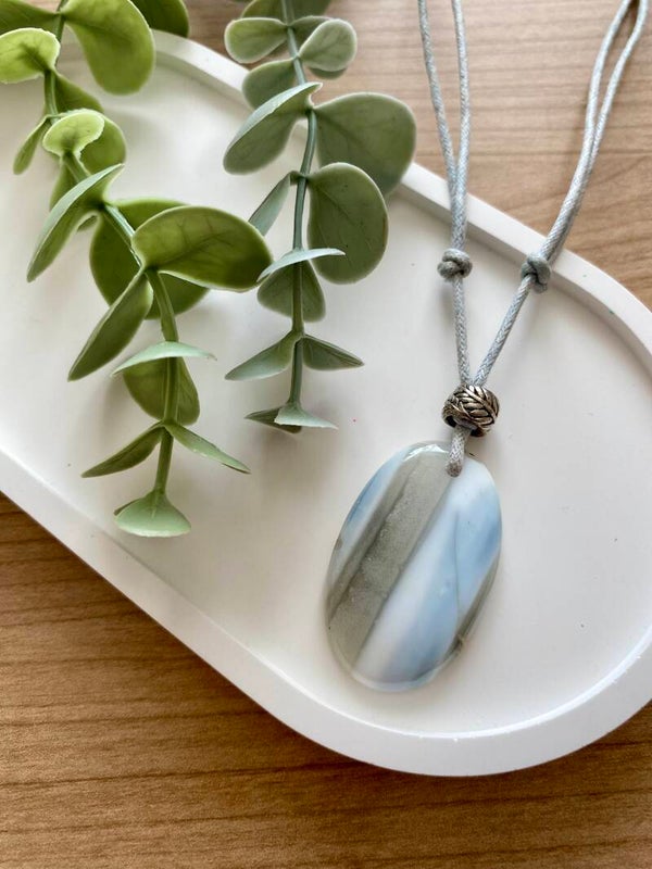 Collier Opale bleue des Andes