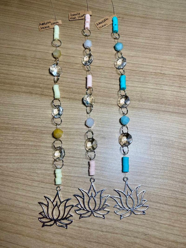 Capteur de lumière Amazonite (59), Aventurine jaune (60)
