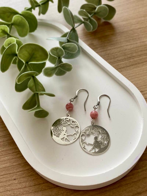 Boucles d’oreilles Rhodochrosite (numéro 271)