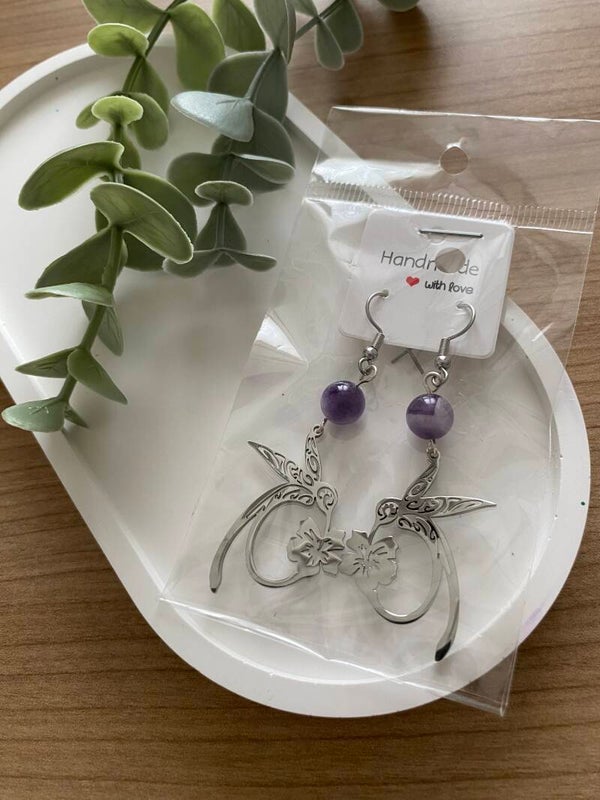 Boucles d’oreilles Améthyste (numéro 200)