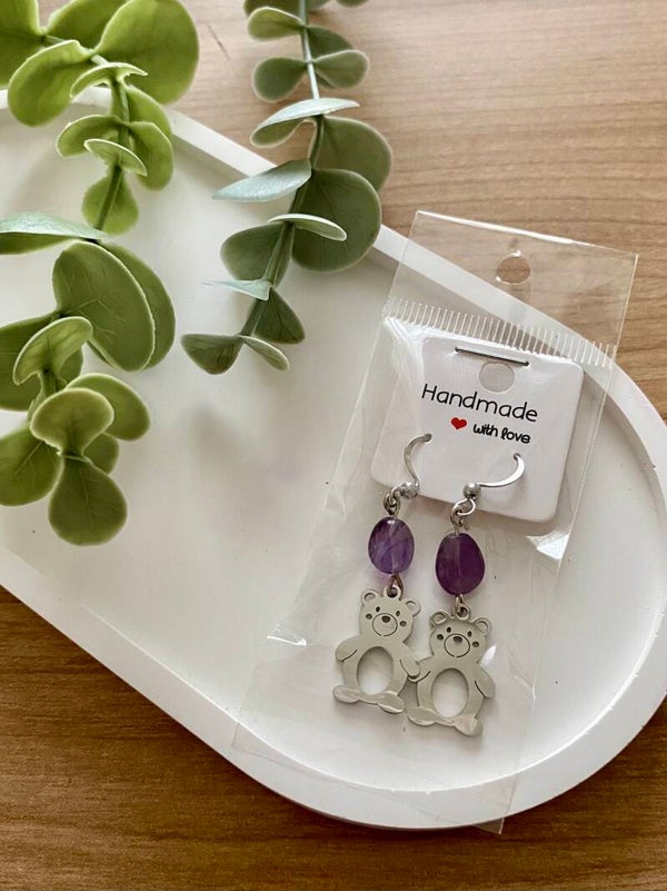 Boucles d’oreilles Améthyste (numéro 67)