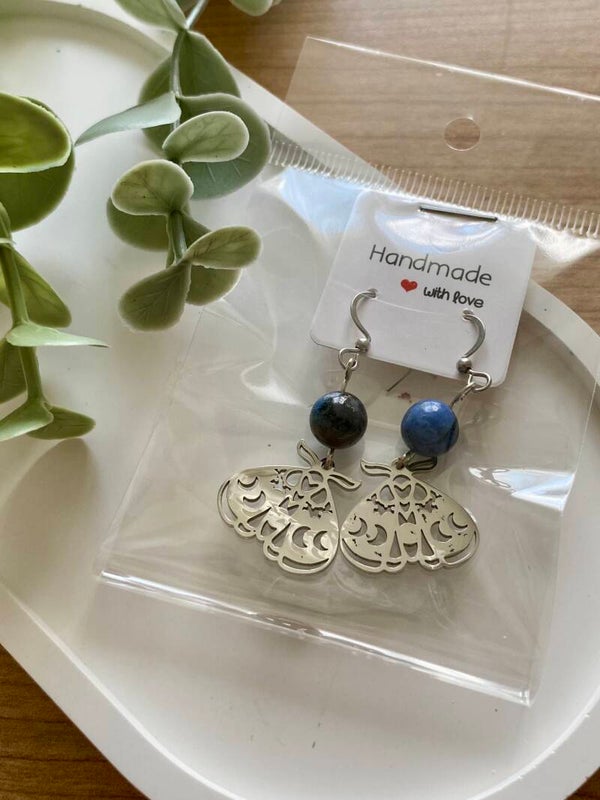 Boucles d’oreilles Dumortiérite (numéro 119)