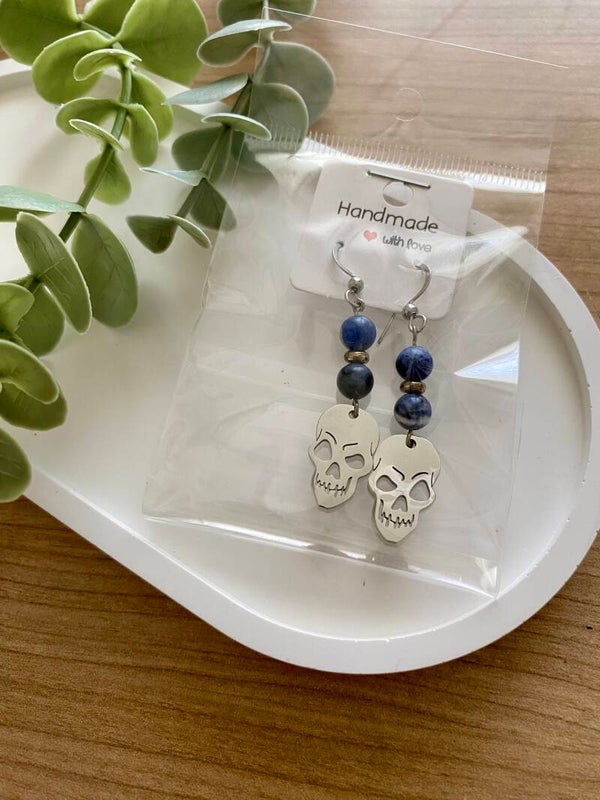 Boucles d’oreilles Sodalite (numéro 21)
