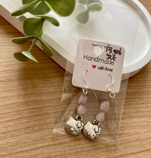 Boucles d’oreilles Kunzite,Argent 925 (numéro 59)