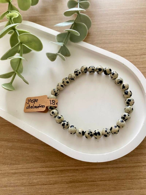Bracelet Jaspe dalmatien (numéro 359)