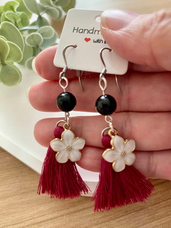 Boucles d’oreilles Tourmaline noir (numéro 282)
