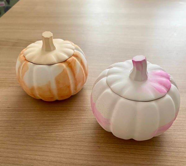 Citrouille en plâtre, diverses couleurs