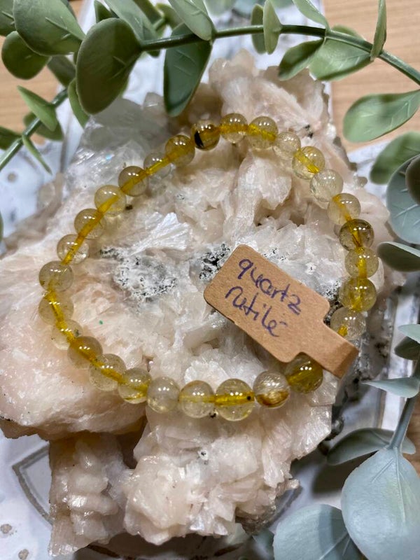 Bracelet Quartz rutilé (numéro 289)