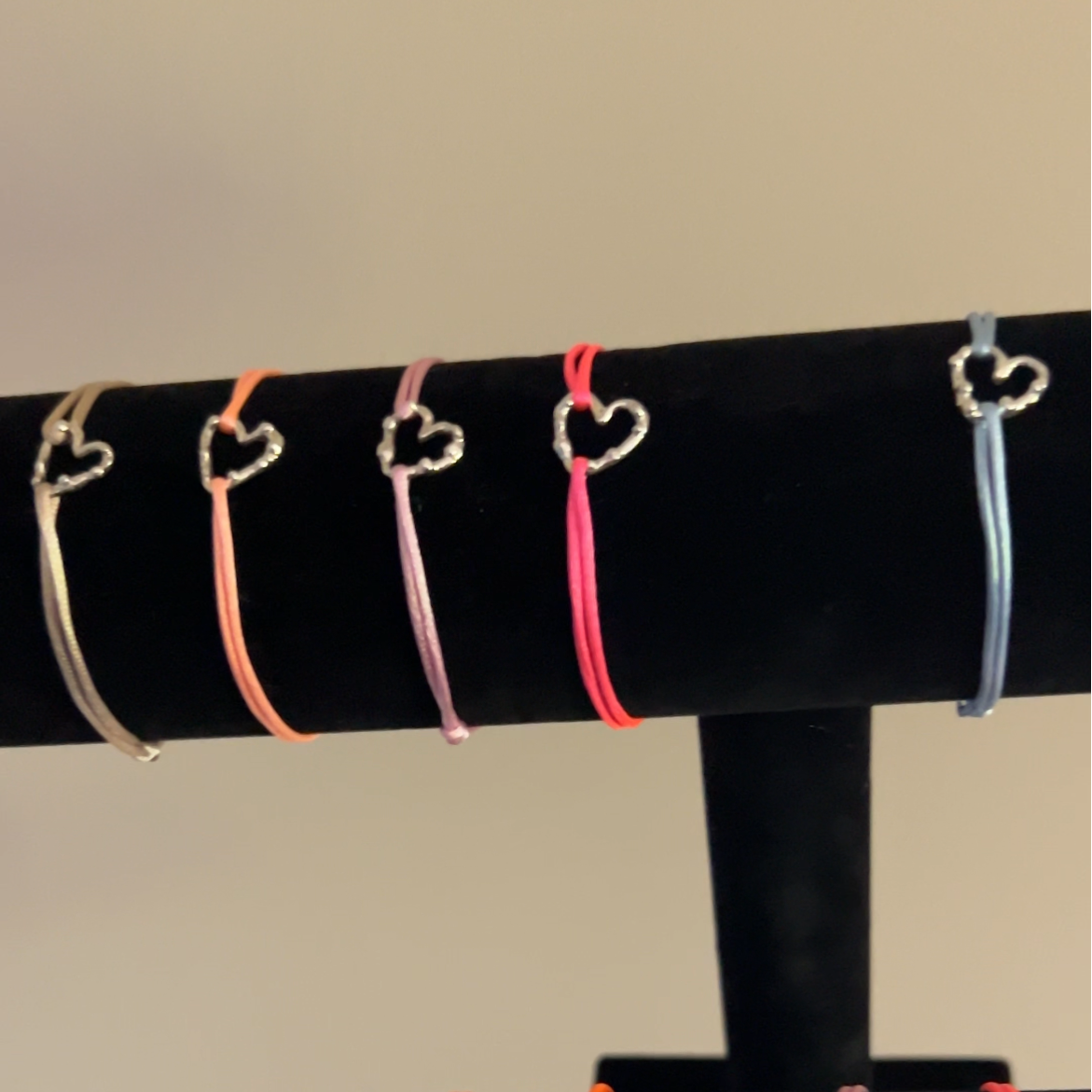 Zilveren hart armbandje